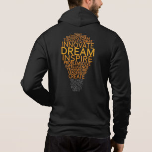 Inspirational Light Bulb custom text Hoodie