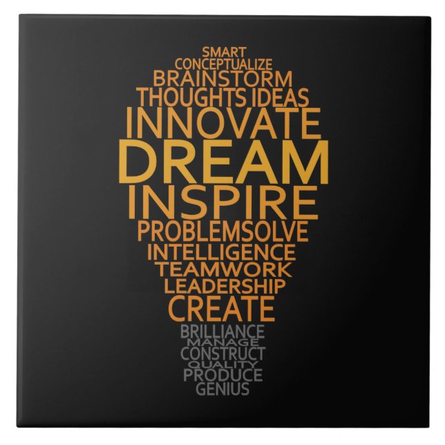 Inspirational Light Bulb custom tiles (Front)