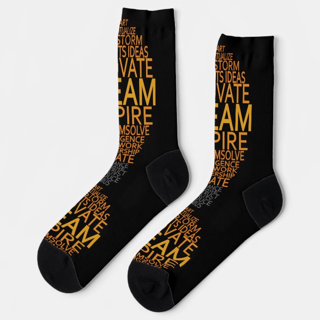 Inspirational Lightbulb Socks (Left)
