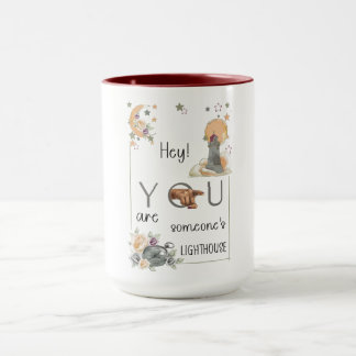 Inspirational Lighthouse Gift Positive Reminder Mug
