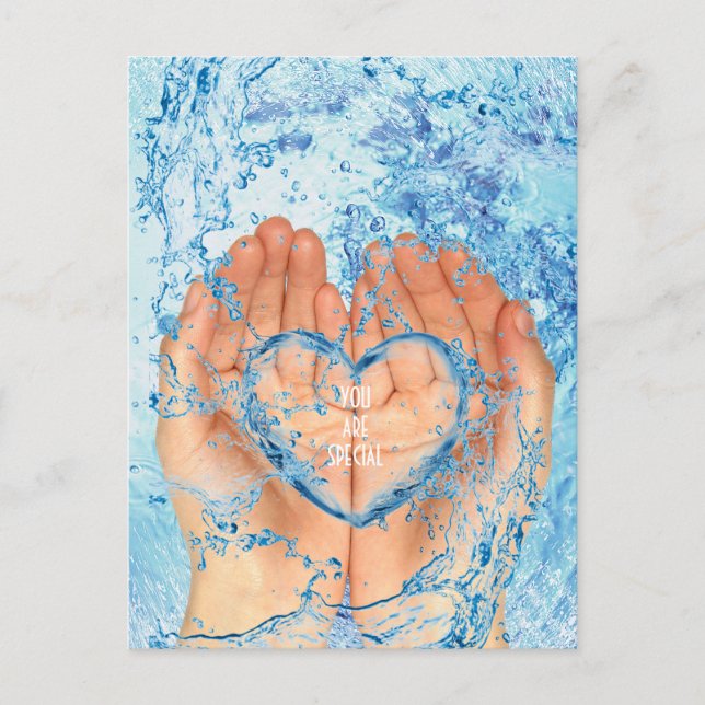 Inspirational Love Motivational Postcard (Front)