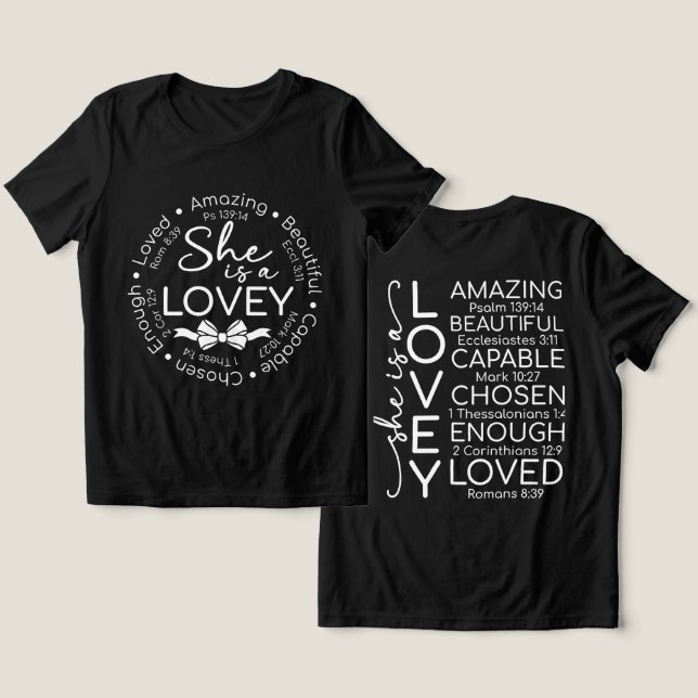 Inspirational Lovey Tri-Blend Shirt (Design Front & Back)
