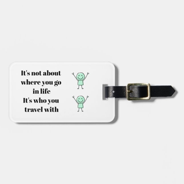 Inspirational Luggage Tag (Front Horizontal)