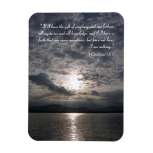 Inspirational Magnet - 1 Corinthians 13; 2