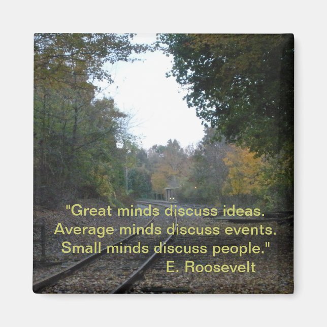 Inspirational Magnets Great minds discuss ideas (Front)