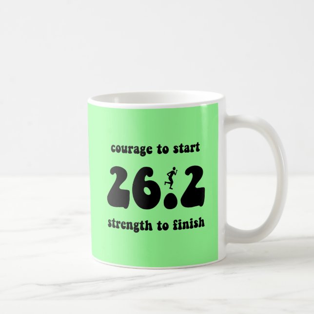 Inspirational marathon coffee mug (Right)