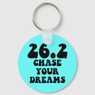 Inspirational marathon key ring