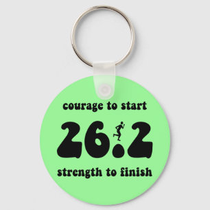 Inspirational marathon key ring