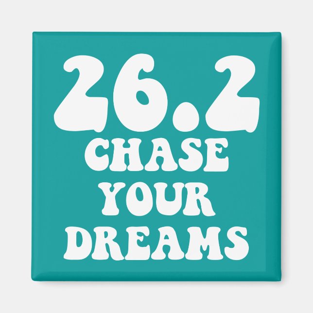 Inspirational marathon magnet (Front)