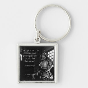 Inspirational Martial Arts Words - Combat and Life Key Ring