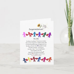 Inspirational Meaningful Poem Greeting Card