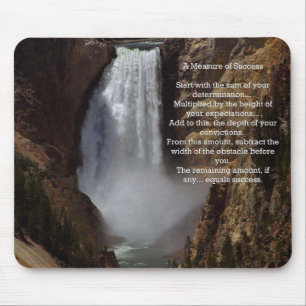 Inspirational Measure of Success Mouse Mat