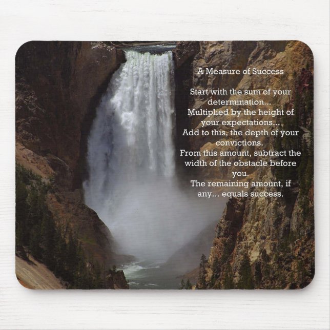 Inspirational Measure of Success Mouse Mat (Front)