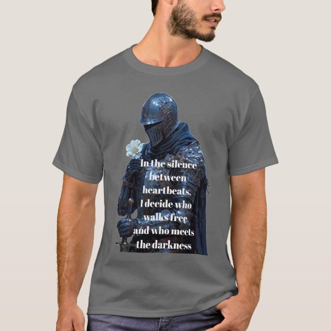  Inspirational Mediaeval Warrior Quote T-Shirt (Front)