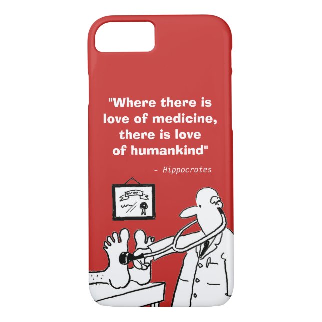 Inspirational Medical Quote and Funny Image Case-Mate iPhone Case (Back)