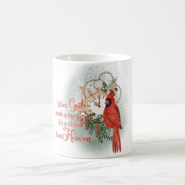 Inspirational/Memorial Cardinal Sublimation Coffee Mug (Center)