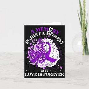 Inspirational Memories Quote Floral Brain Dementia Card