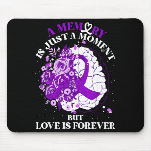 Inspirational Memories Quote Floral Brain Dementia Mouse Mat