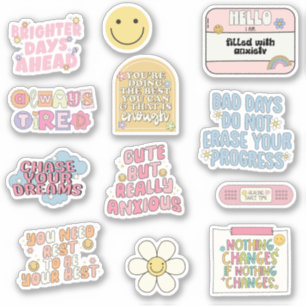 Inspirational Mental Health Sticker Pack