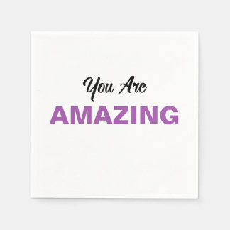 Inspirational Message for Loved Ones Personalised Napkin