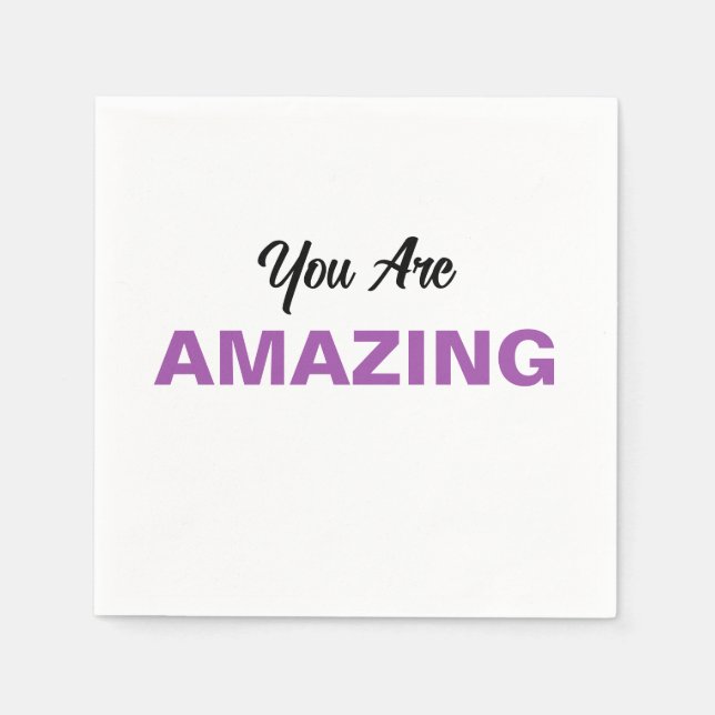Inspirational Message for Loved Ones Personalised Napkin (Front)