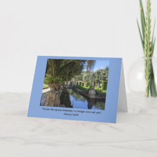 Inspirational Message Vizcaya Gardens Card