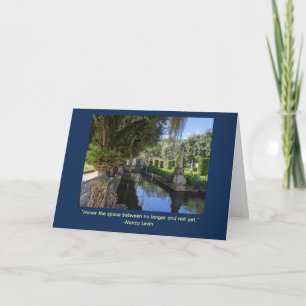 Inspirational Message Vizcaya Gardens Card