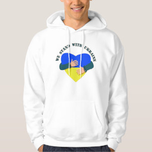 Inspirational message We stand with Ukraine Hoodie