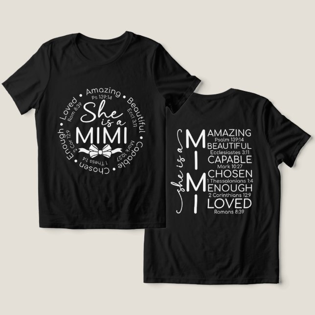 Inspirational Mimi Tri-Blend Shirt (Design Front & Back)