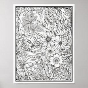 Inspirational/Mindfulness Adult Coloring Poster