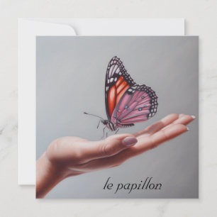 Inspirational Monarch Butterfly Custom Name Holiday Card