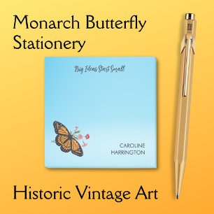 Inspirational Monarch Butterfly Personal Sky Blue Post-it Notes