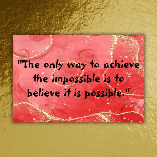 Inspirational Monogram: Black on Red | Poster (Creator Uploaded)