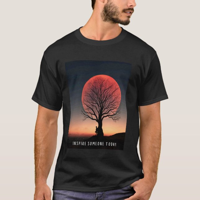 Inspirational Moon Eclipse Quote T T-Shirt (Front)