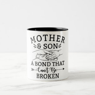 Inspirational Mother And Son Two-Tone Coffee Mug
