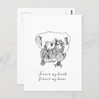 inspirational Mother & Daughter post Card