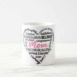 Inspirational Mother's Day Heart/Mum Coffee Mug