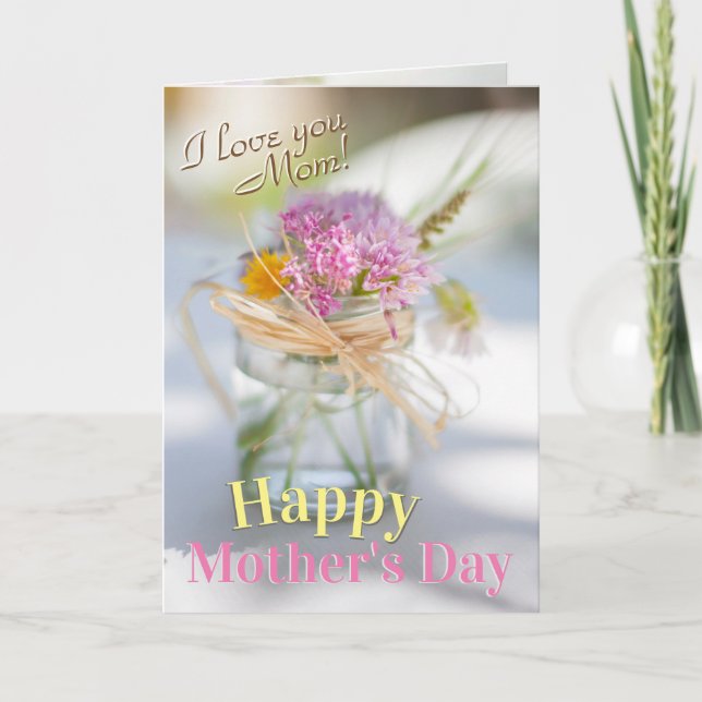 Inspirational Mother's Day Prayer and Bible Verse Card (Front)
