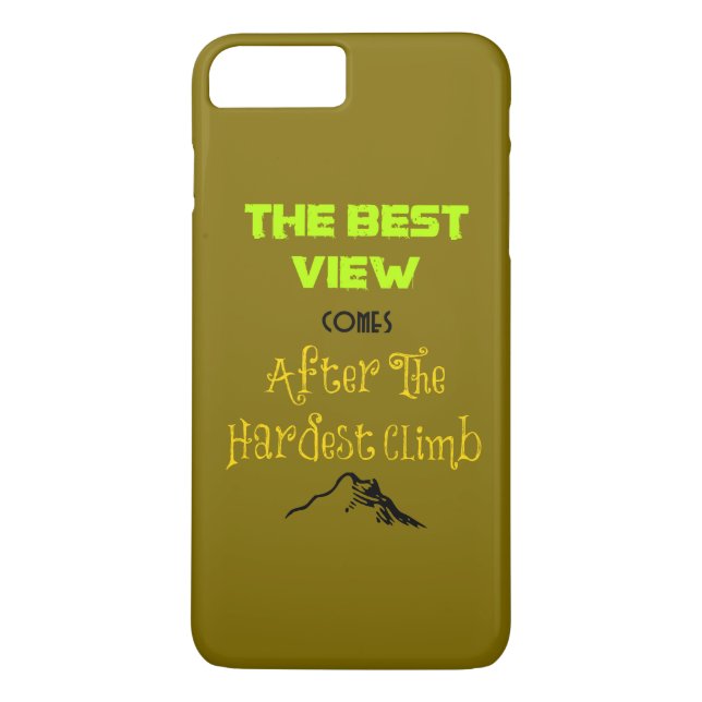 Inspirational Motivating Hiking Quote Typography Case-Mate iPhone Case (Back)