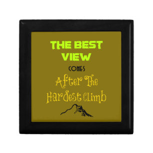 Inspirational Motivating Hiking Quote Typography Gift Box