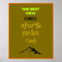 Inspirational Motivating Hiking Quote Typography