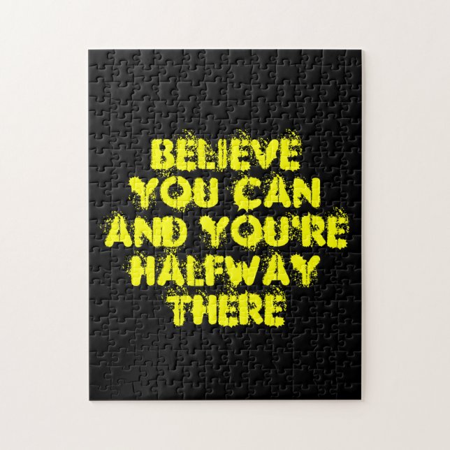 Inspirational Motivation Positive Success Quotes Jigsaw Puzzle (Vertical)