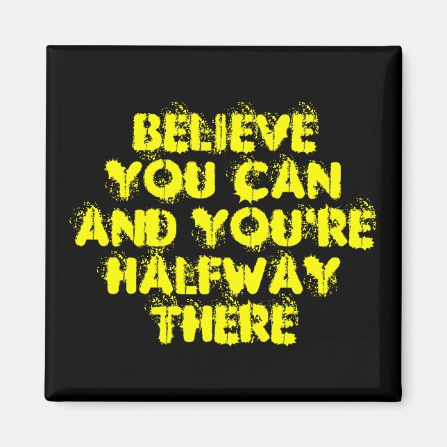 Inspirational Motivation Positive Success Quotes Magnet (Front)