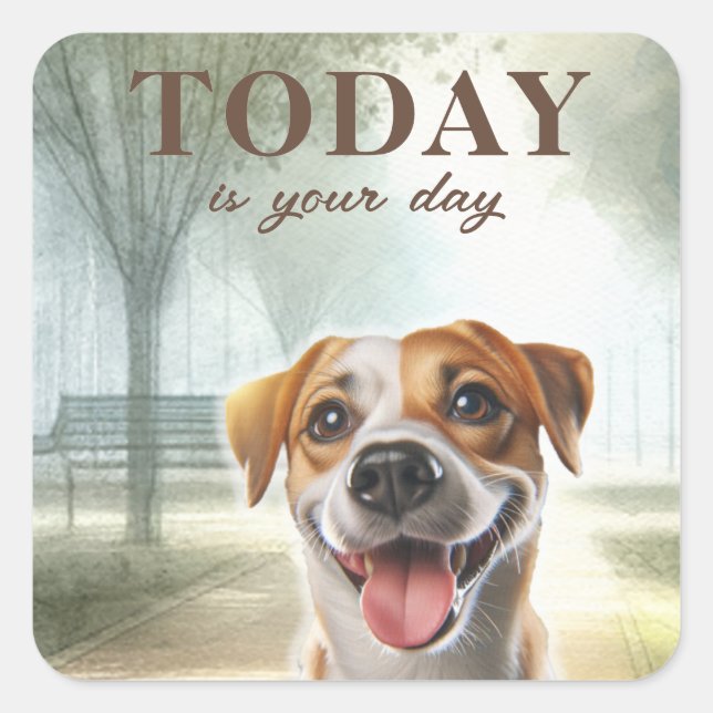 Inspirational Motivation Square Sticker (Front)