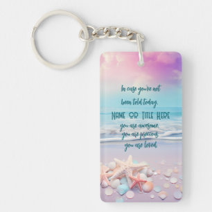 Inspirational Motivational Affirmation Reminders  Key Ring