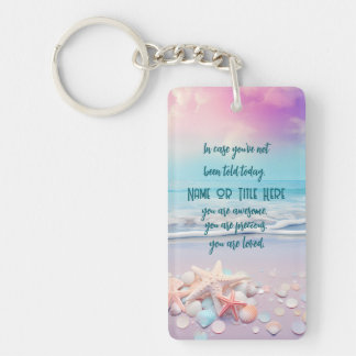 Inspirational Motivational Affirmation Reminders Key Ring