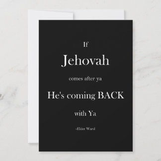 Inspirational motivational Christian Pastor Quote  Thank You Card