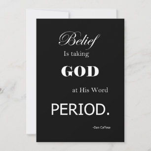 Inspirational motivational Christian Pastor Quote  Thank You Card