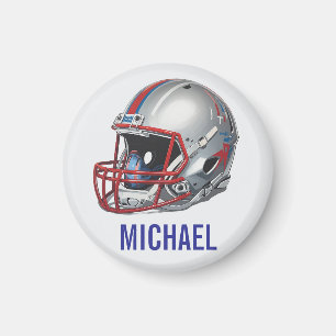 Inspirational Motivational Football Helmet Name Magnet