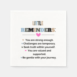 Inspirational Motivational Gifts Little Reminders Napkin